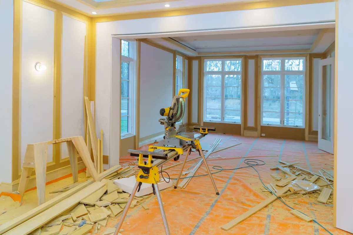 Renovation project mid-construction