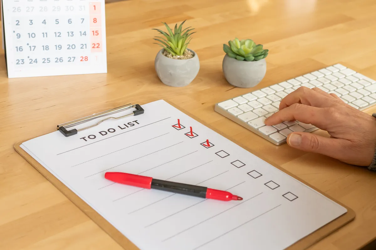 Self-employed borrower organizing income documentation